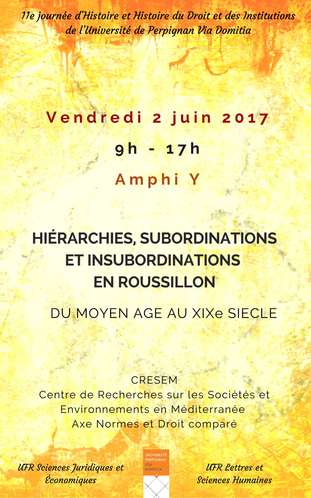 [Colloque] Hiérachies, subordinations et insubordinations en Roussillon